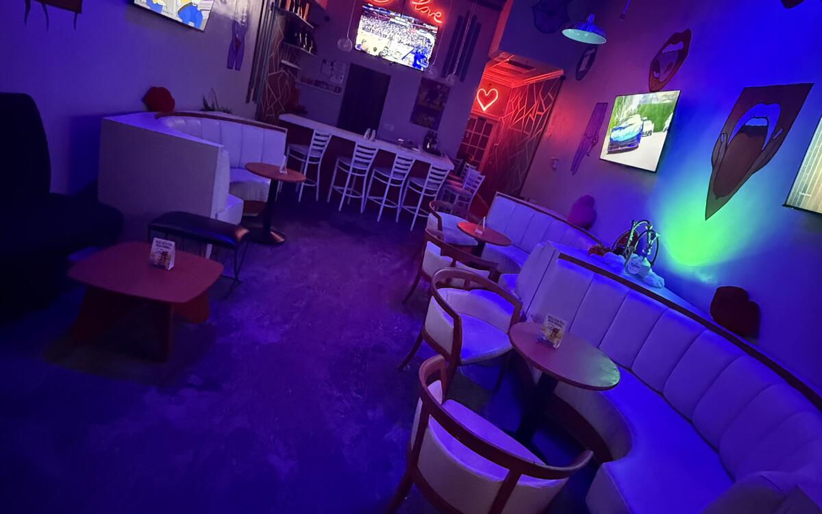 Professionals networking at I Krave Wine Lounge